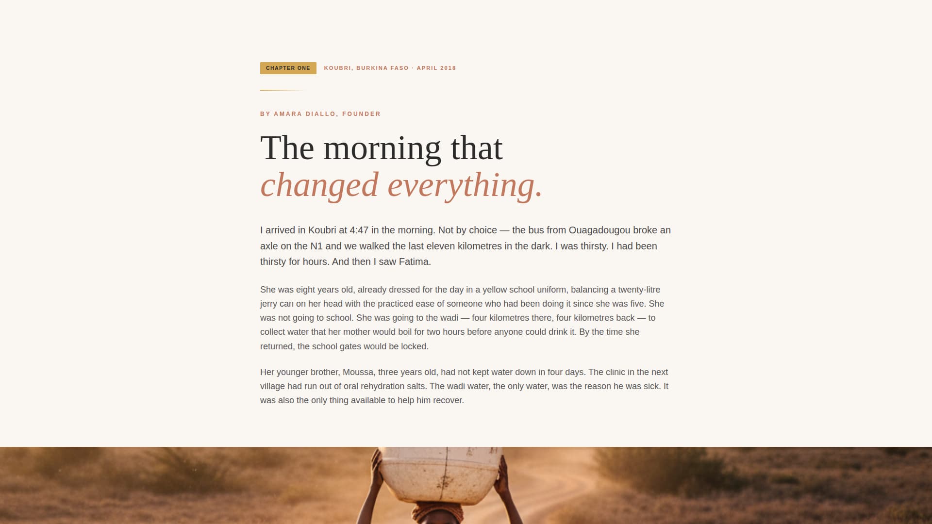 Clean Water Nonprofit Blog & Content Website Template