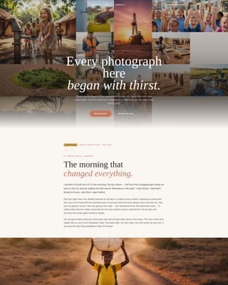 Clean Water Nonprofit Blog & Content Website Template