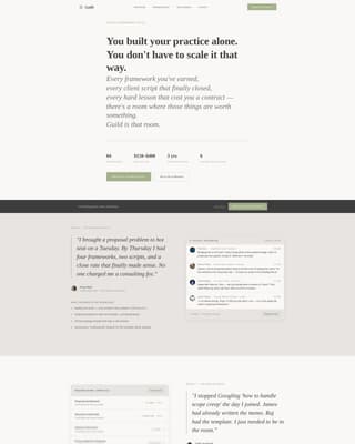 Guild - Thriving Consultants Landing Page Template