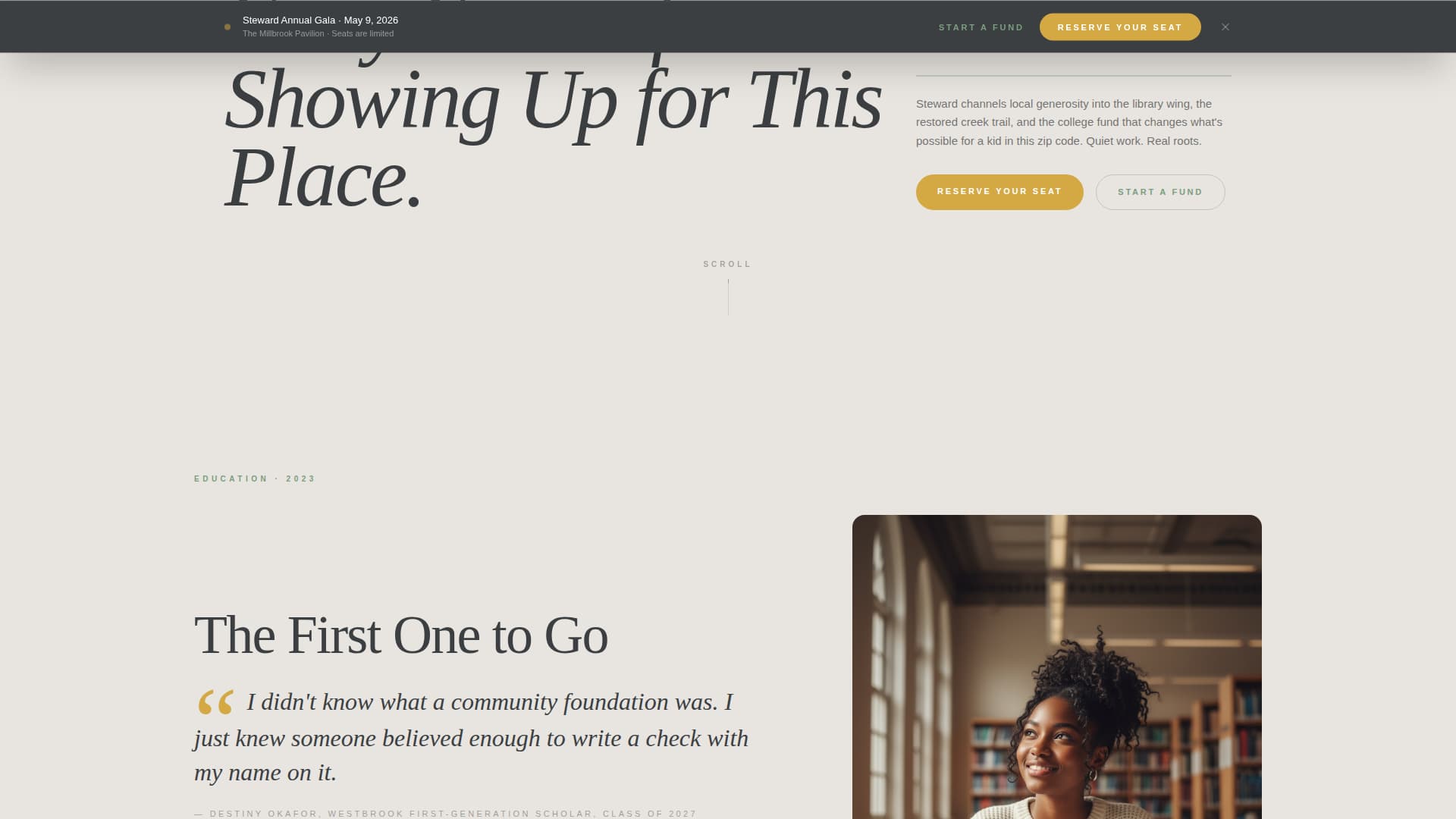 Specialist Foundation & NGO Portfolio & Case Study Website Template