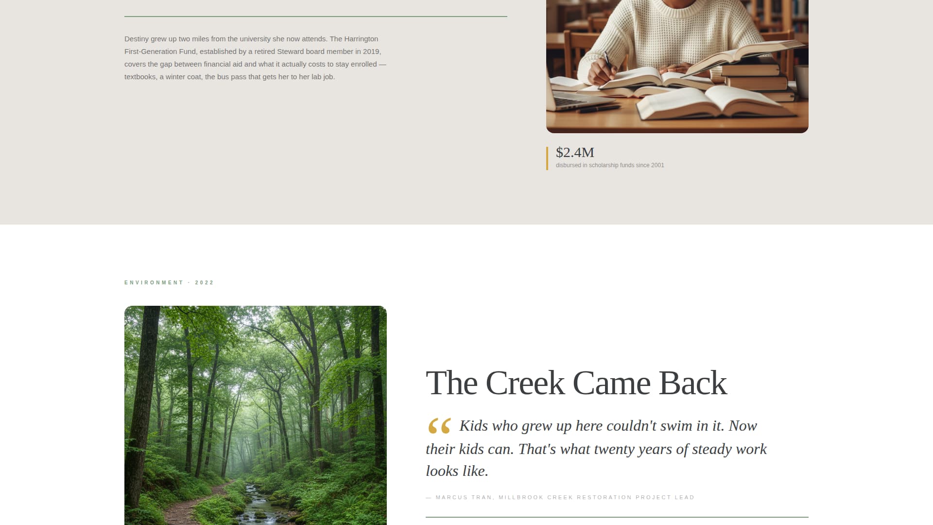Specialist Foundation & NGO Portfolio & Case Study Website Template