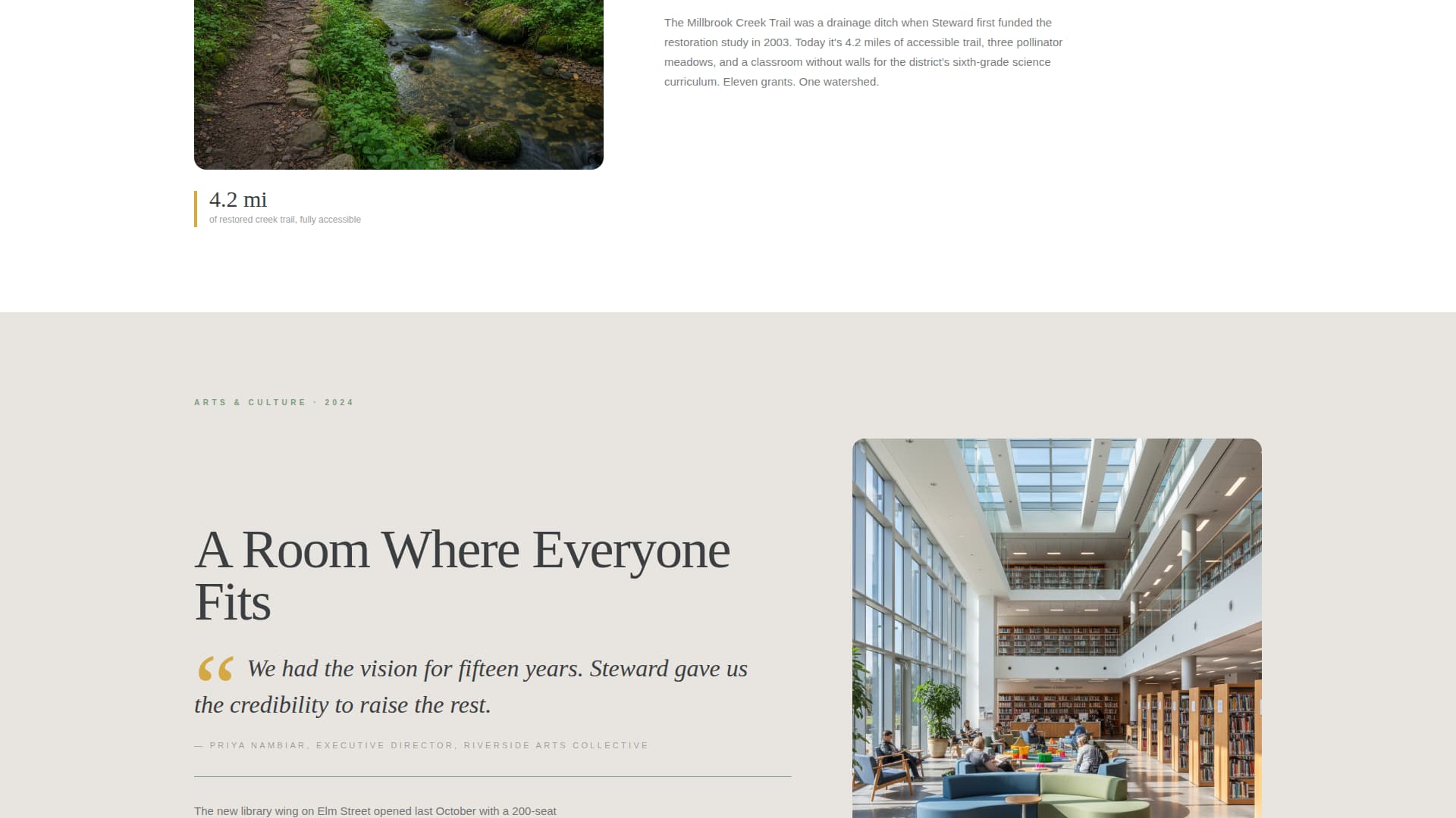 Specialist Foundation & NGO Portfolio & Case Study Website Template
