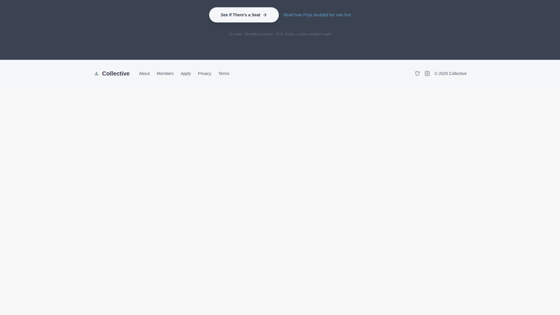 Collective - Inspiring Creatorcommunity Landing Page Template