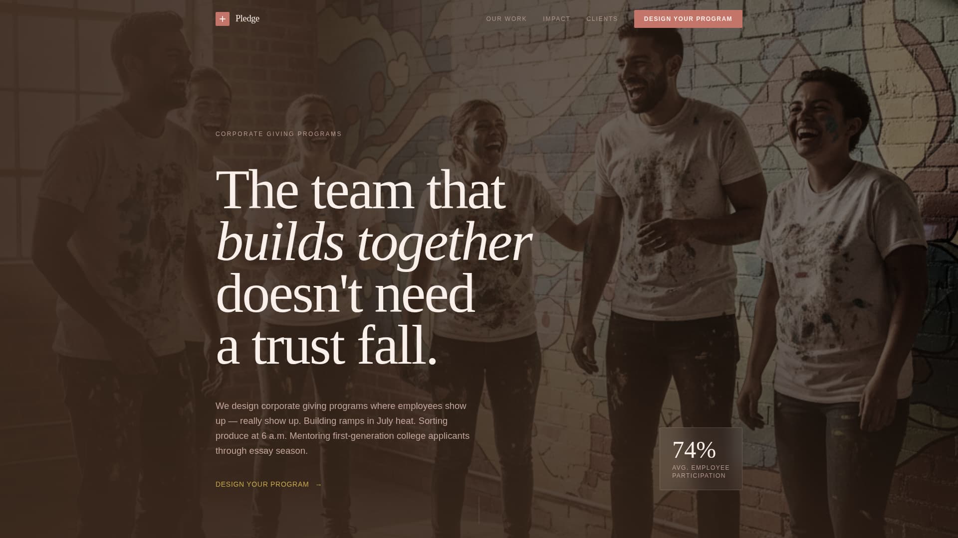 Pledge - Impactful CSR Landing Page Template