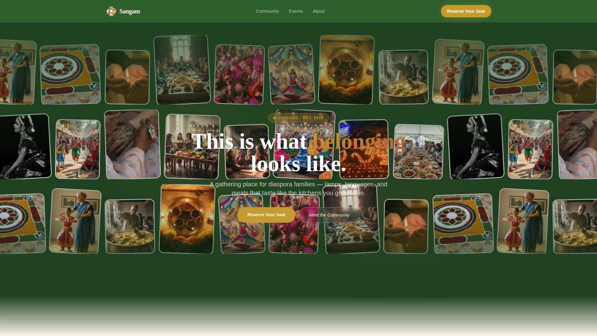 Specialist Temple & Hindu Organization Reviews & Social Proof Website Template