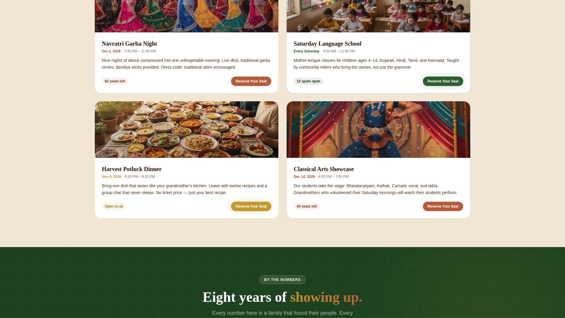 Specialist Temple & Hindu Organization Reviews & Social Proof Website Template