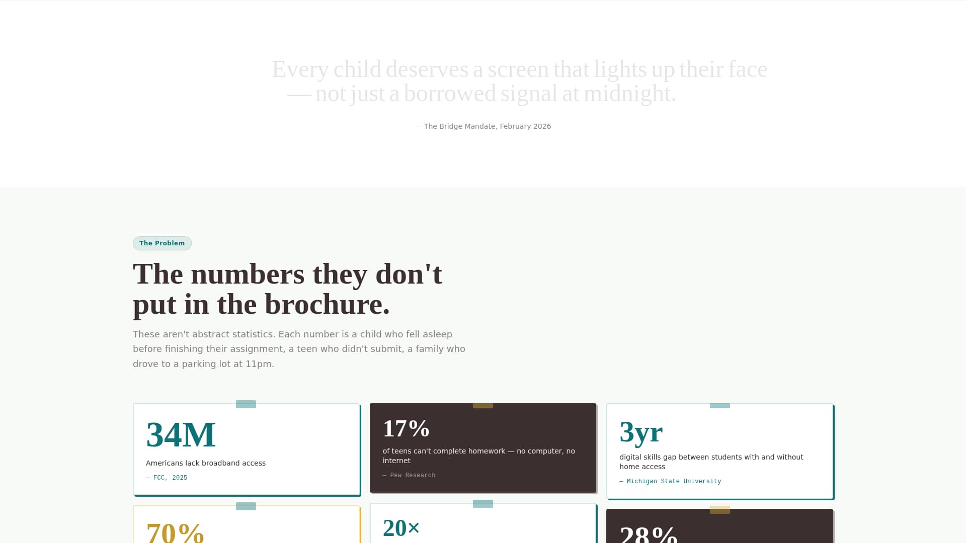 Bridge - Powerful Advocacy Landing Page Template