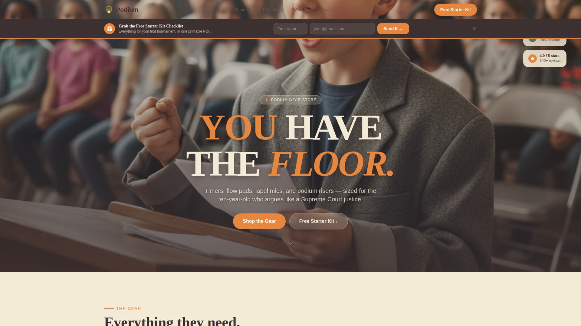 Kids Debate & Public Speaking Professional Website Template