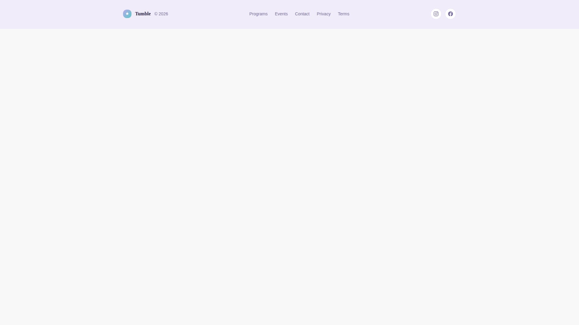 Tumble - Playful Gymnastics Landing Page Template