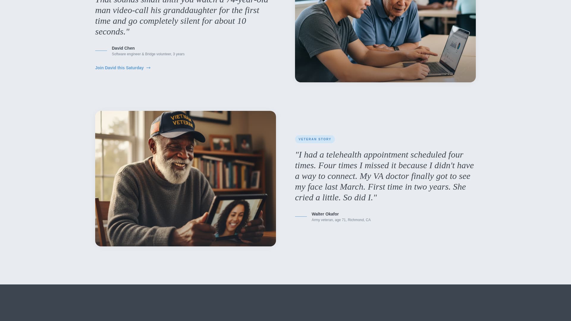 Bridge — Transformative Community-Impact Landing Page Template