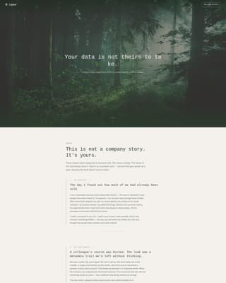 Advocacy & Social Campaign Privacy Policy & Terms Website Template