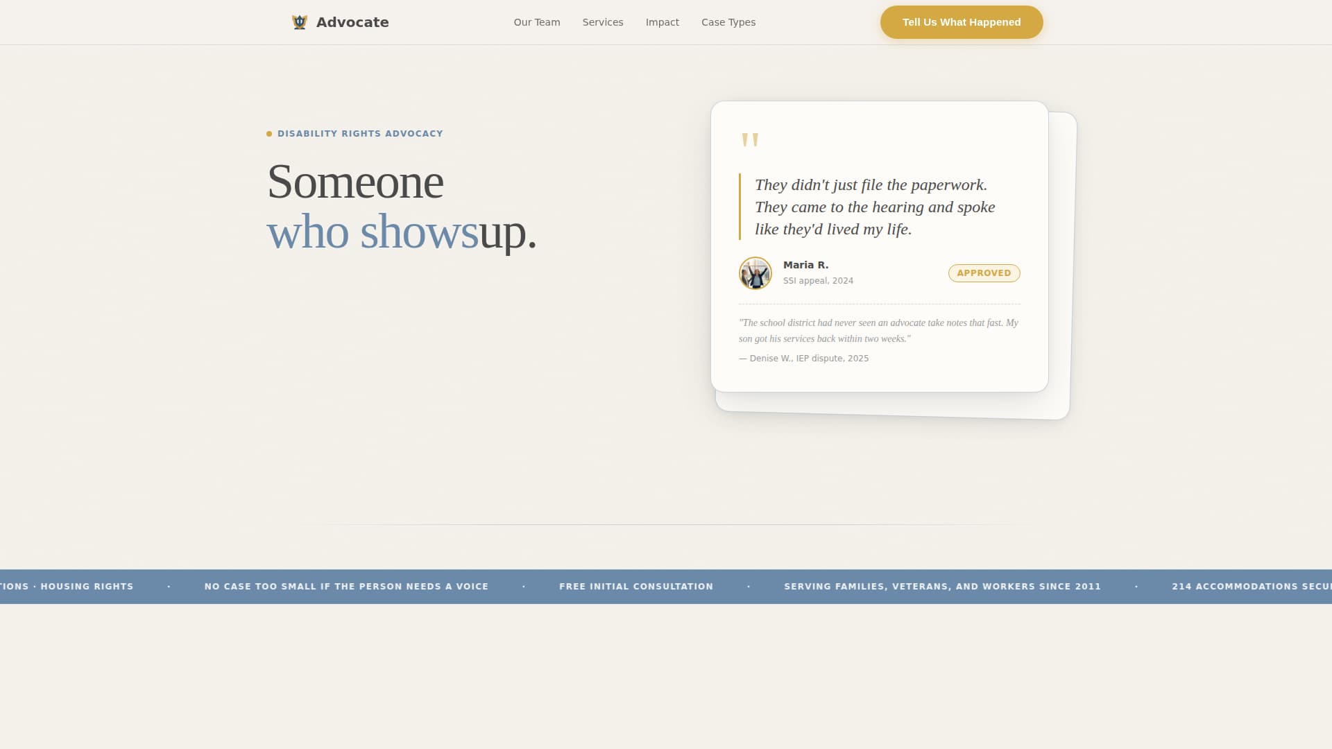 Advocacy & Social Campaign Reviews & Social Proof Website Template