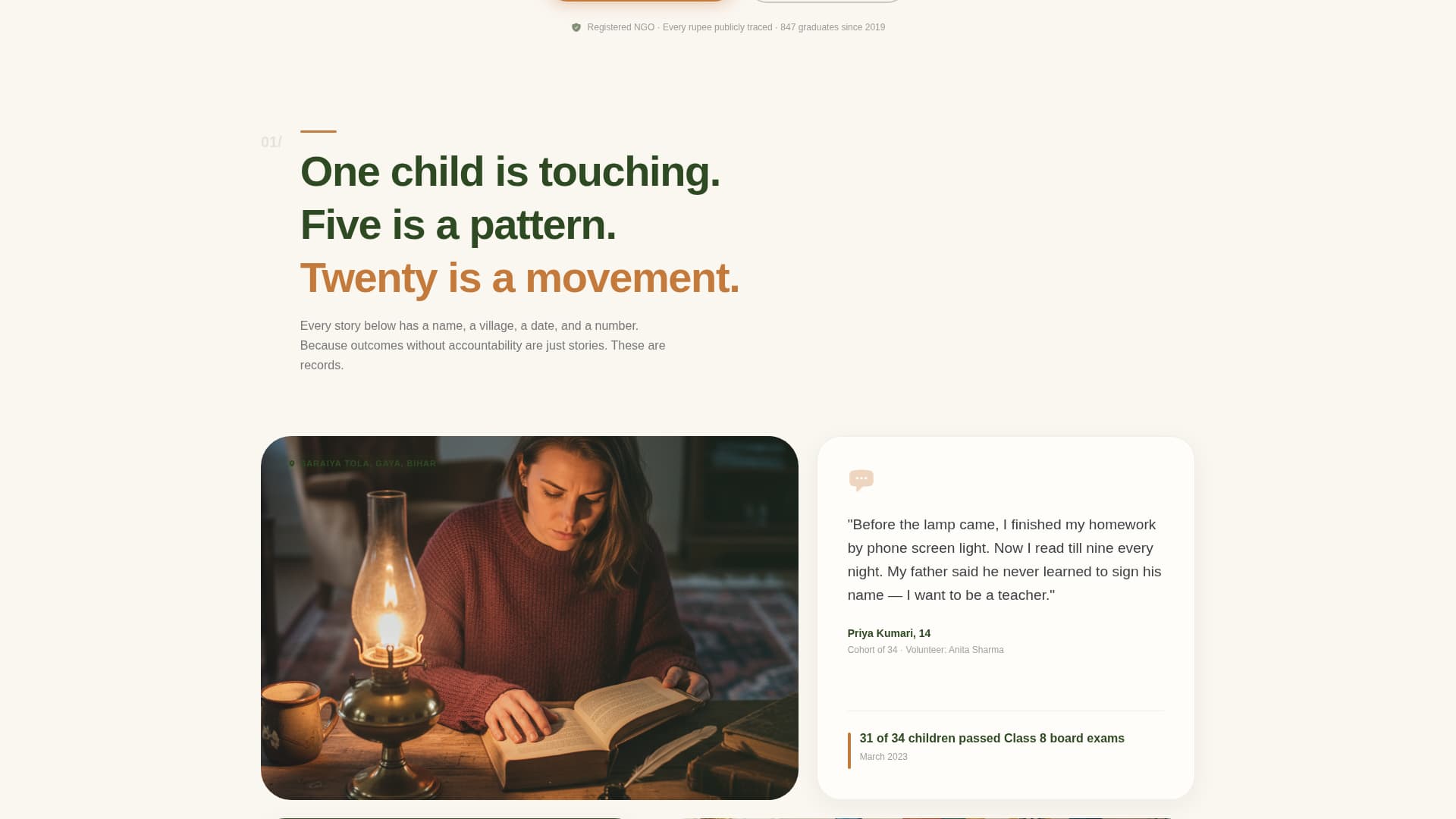 Advanced Foundation & NGO Portfolio & Case Study Website Template