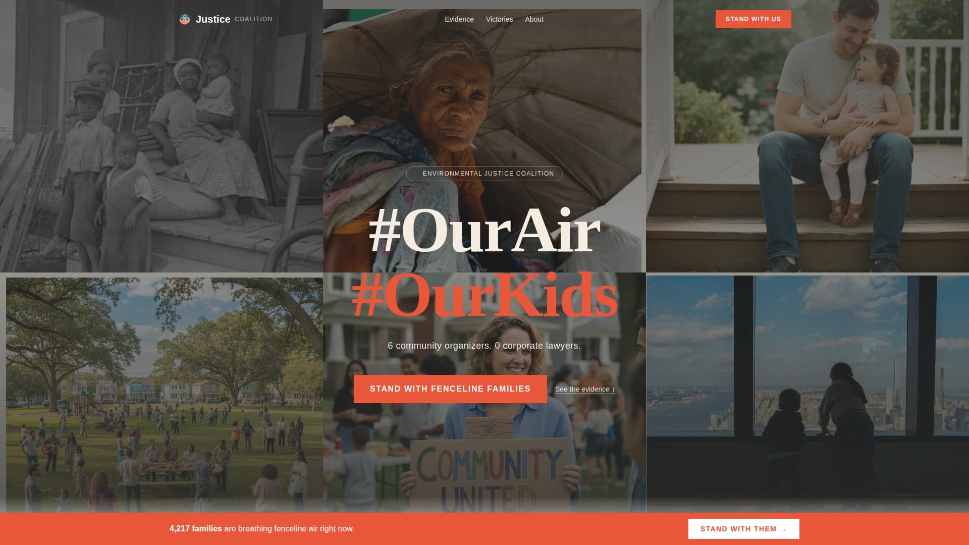 Specialist Advocacy & Social Campaign Reviews & Social Proof Website Template