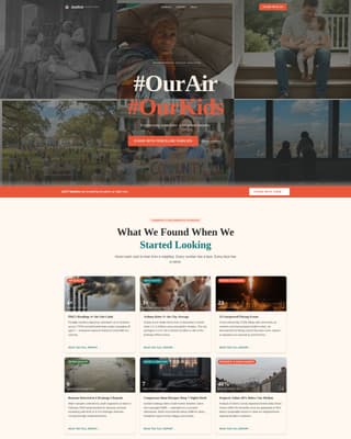 Specialist Advocacy & Social Campaign Reviews & Social Proof Website Template