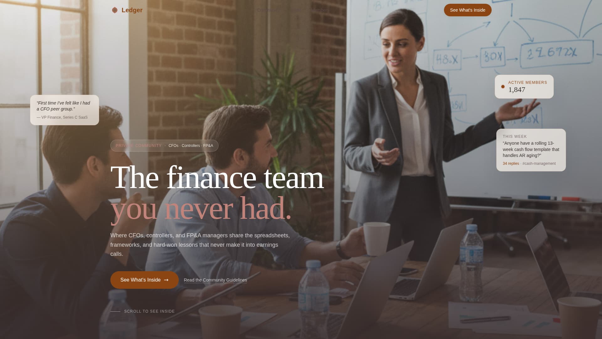 Vault — Elite Financial Advisory Landing Page Template