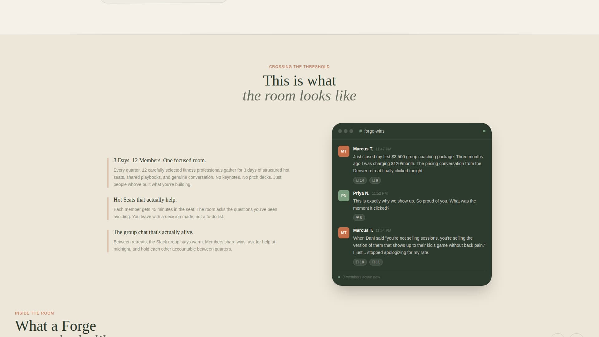Forge - Inspiring Fitnessprofessionals Landing Page Template