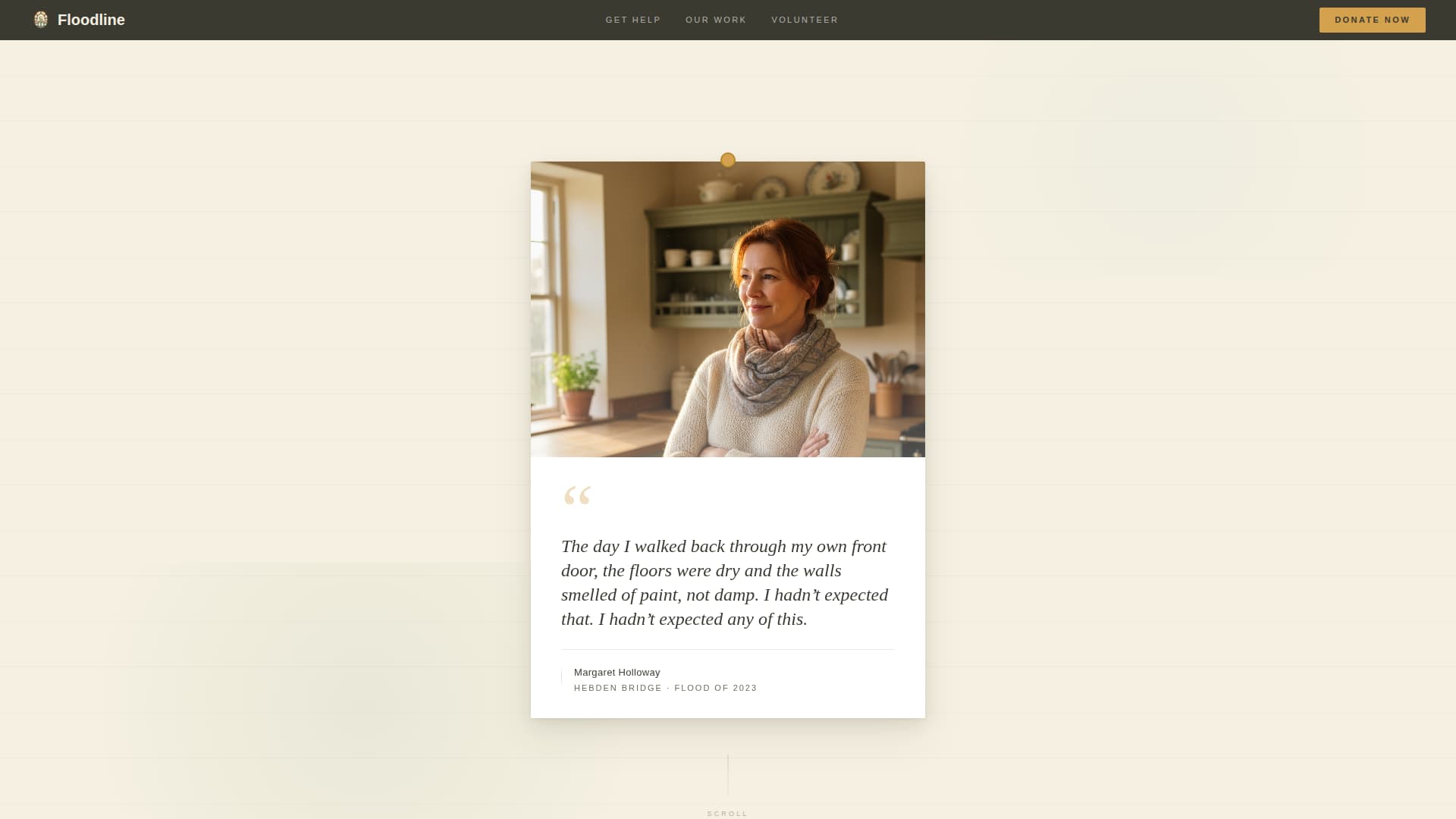 Floodline - Compassionate Relief Landing Page Template