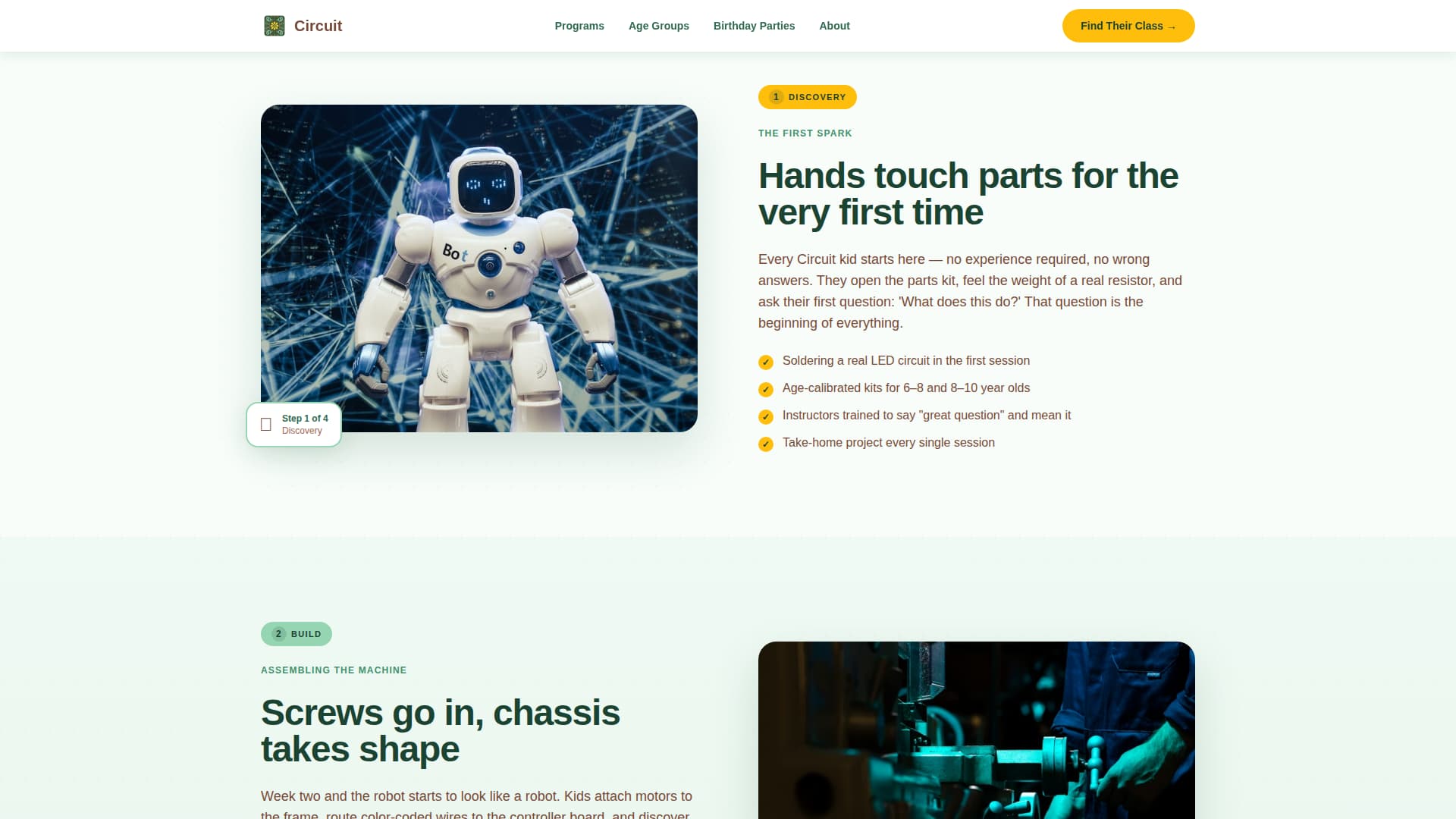 Circuit - Playful Kids Robotics Landing Page Template