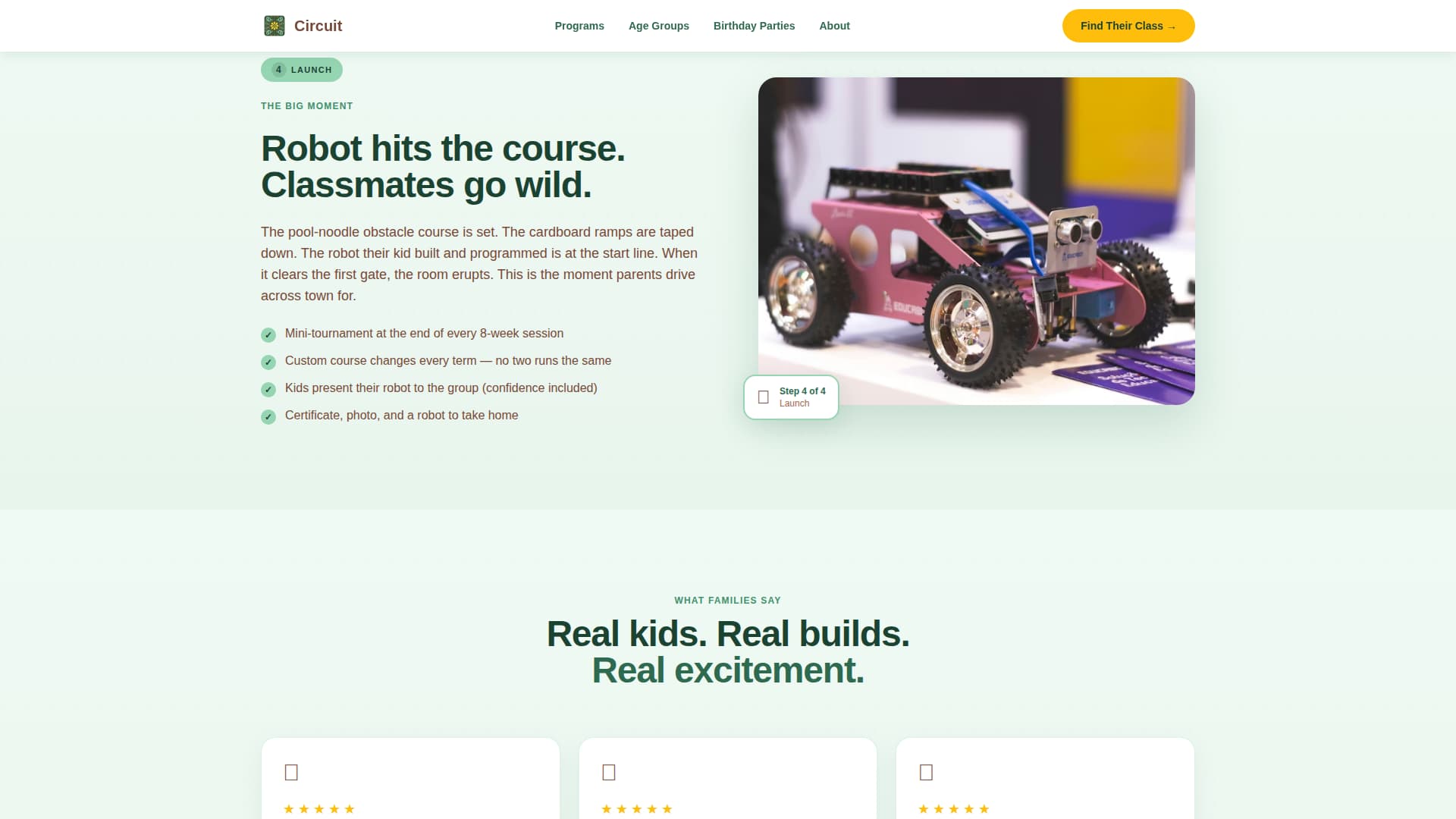 Circuit - Playful Kids Robotics Landing Page Template