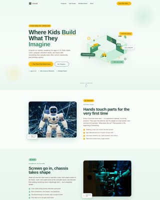 Circuit - Playful Kids Robotics Landing Page Template
