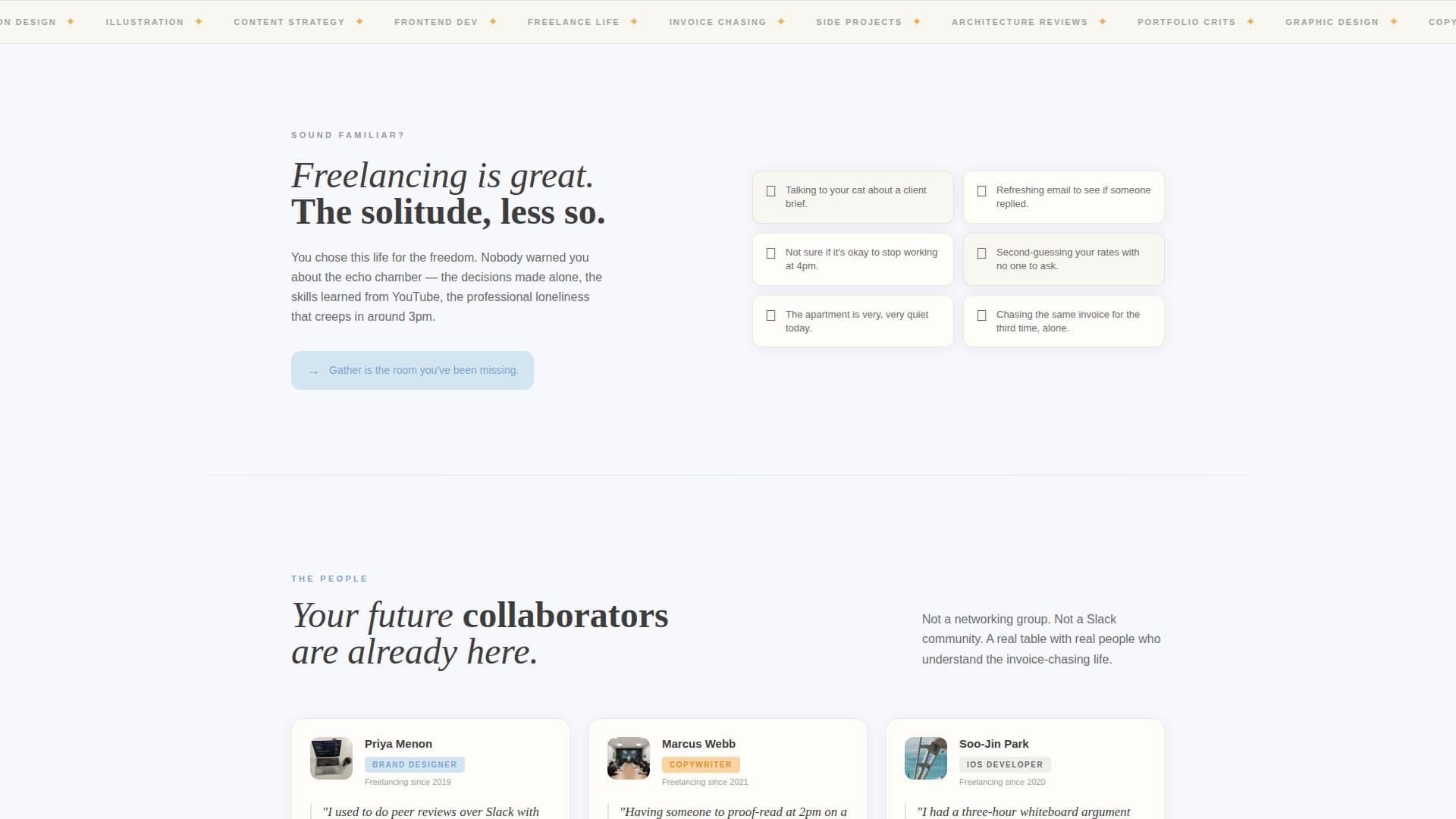 Specialist Freelancers Community Professional Website Template