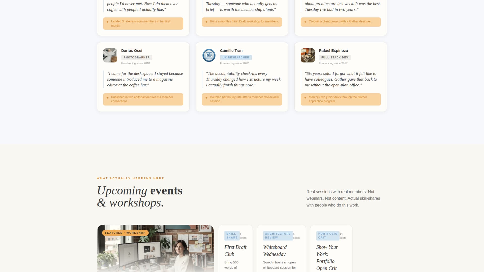 Specialist Freelancers Community Professional Website Template