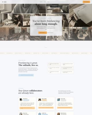 Specialist Freelancers Community Professional Website Template