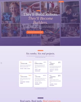 Circuit — Proven STEM Robotics Landing Page Template