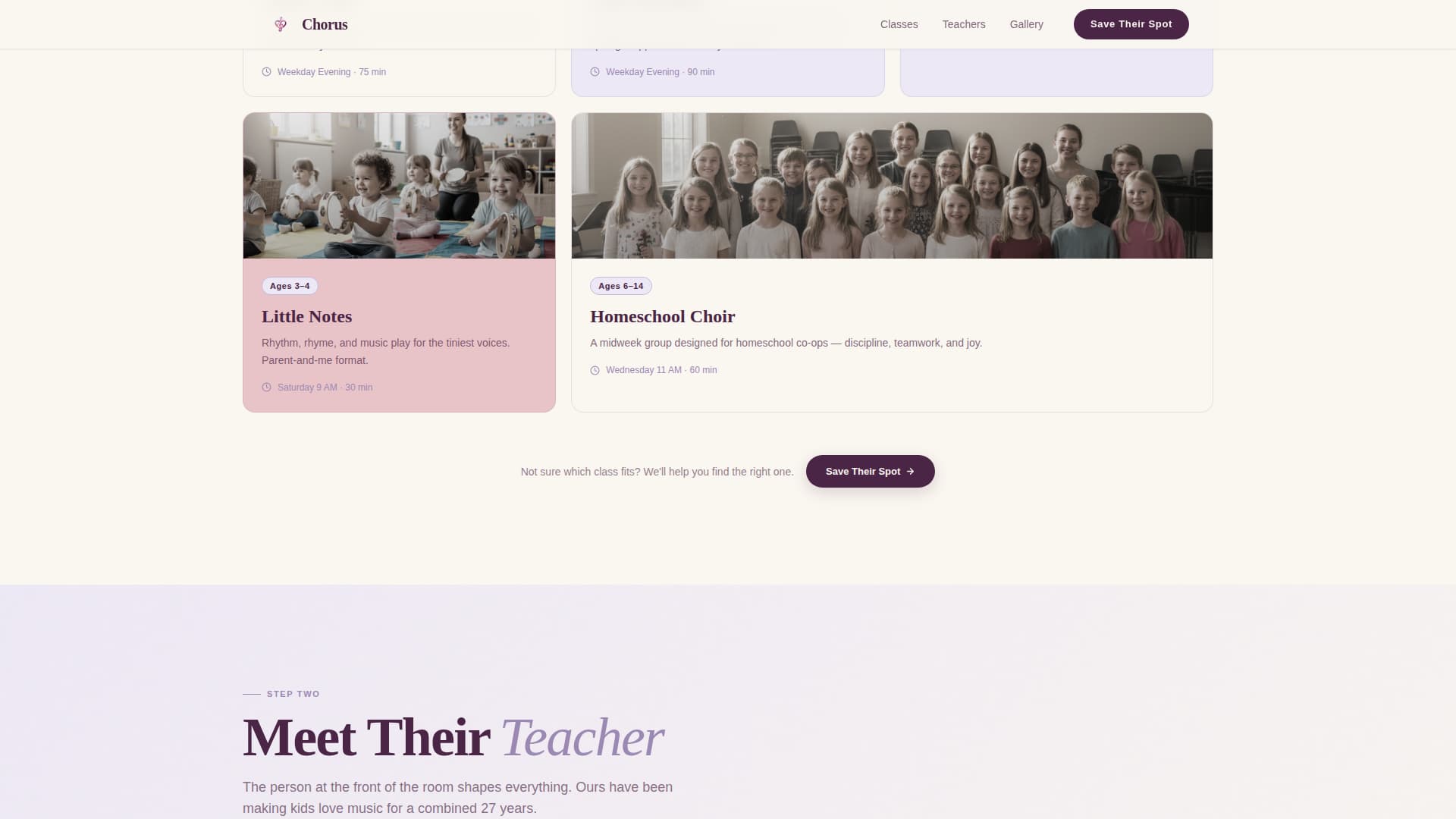 Chorus - Heartfelt Choir Landing Page Template