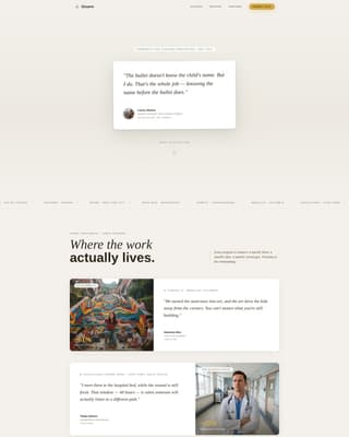 Disarm - Transformative Peacebuilding Landing Page Template