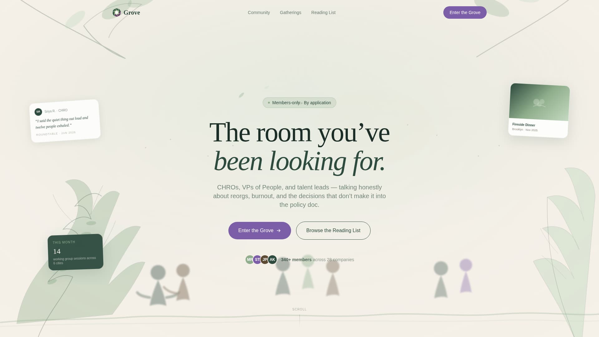 HR & People Leaders Community Specialist Professional Website Template