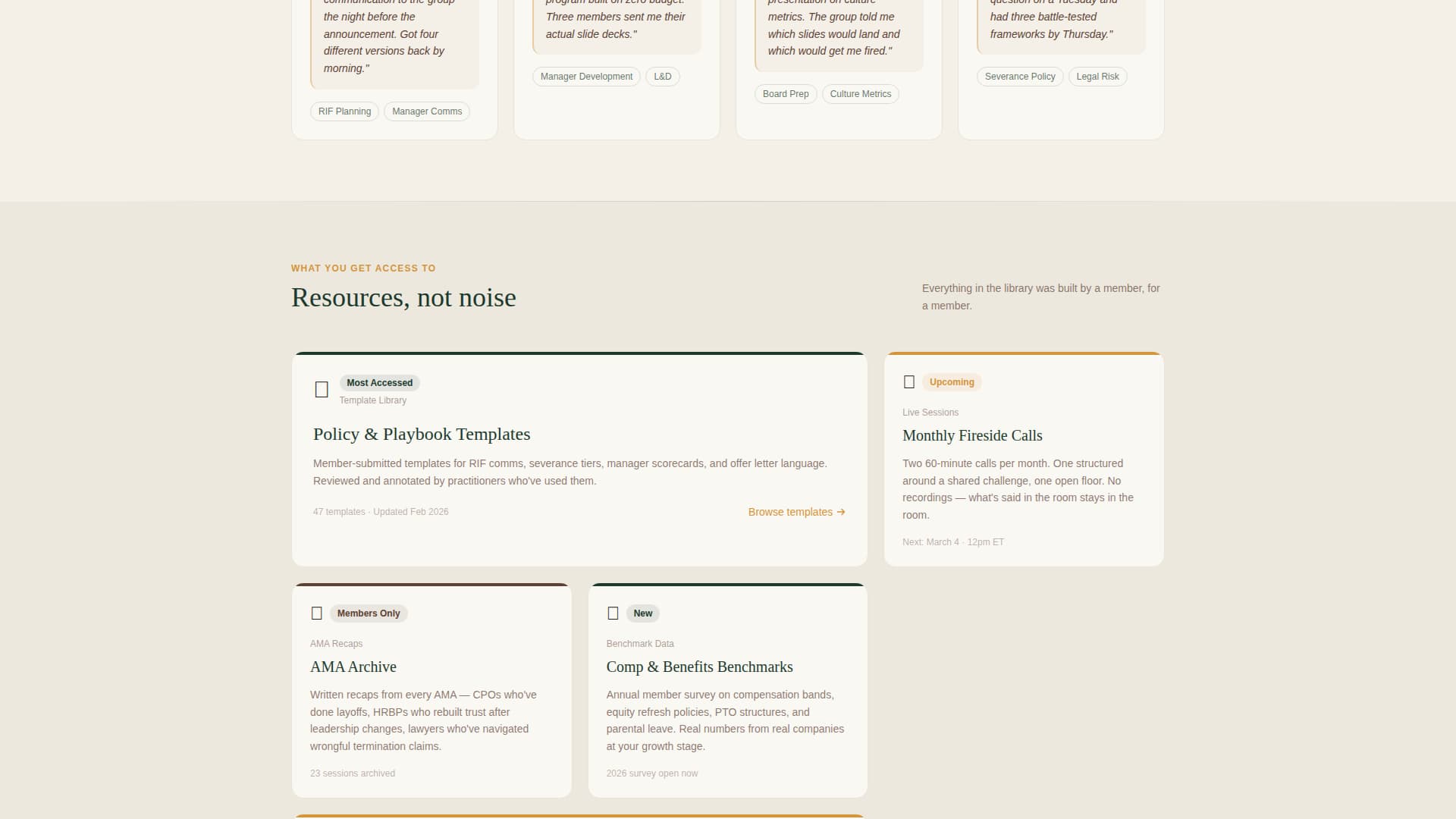 HR & People Leaders Community Reviews Website Template