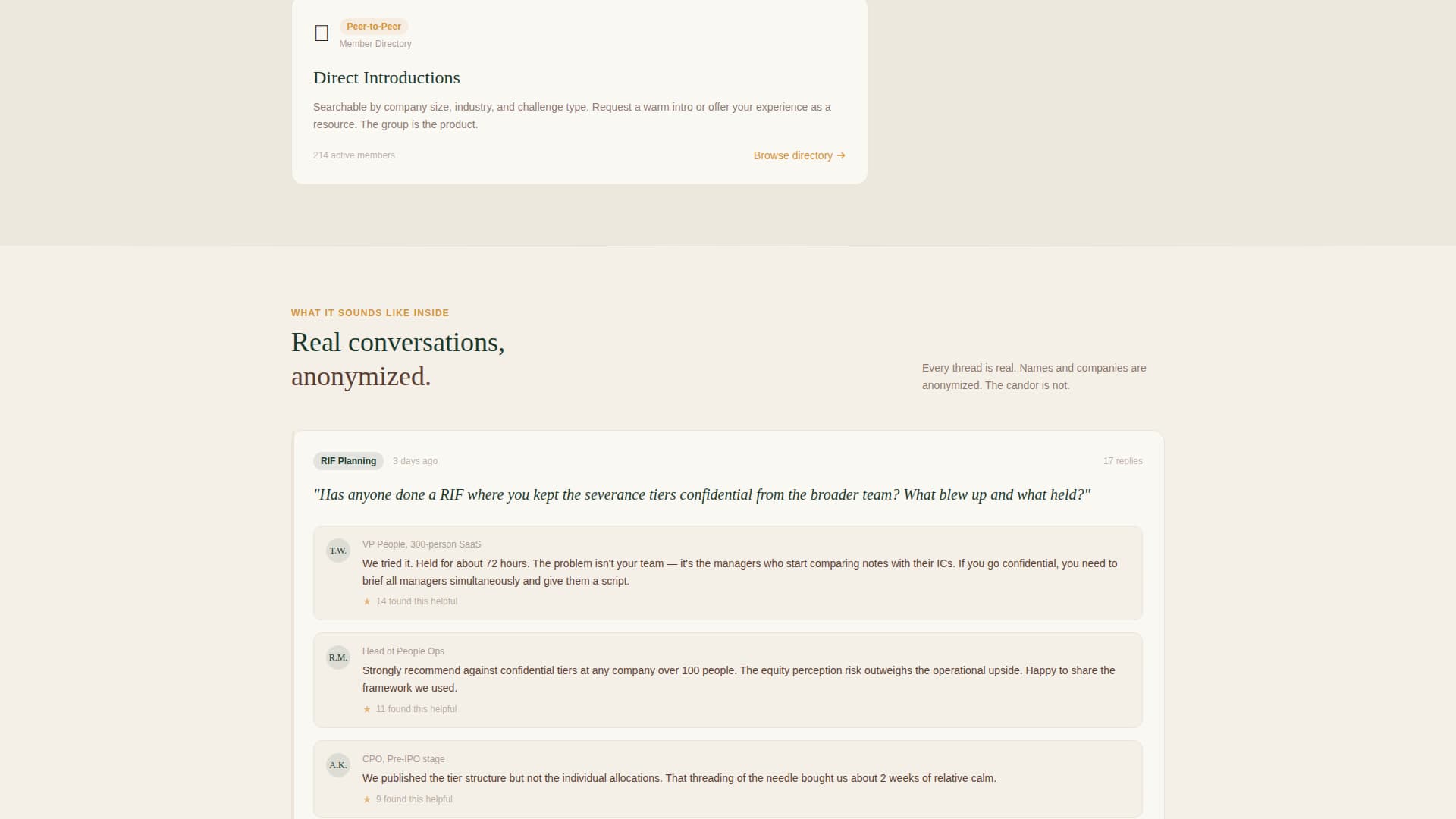 HR & People Leaders Community Reviews Website Template