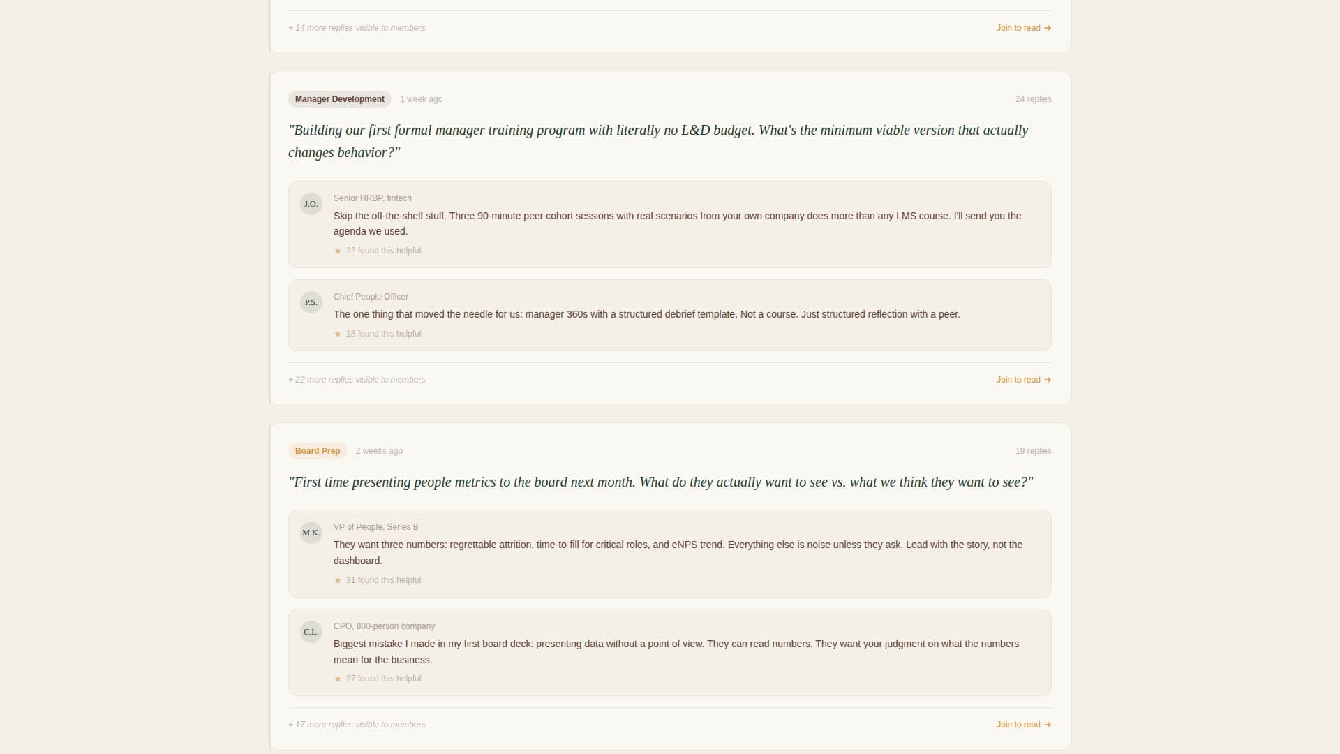 HR & People Leaders Community Reviews Website Template