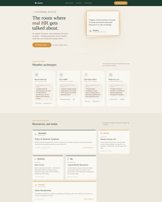 HR & People Leaders Community Reviews Website Template