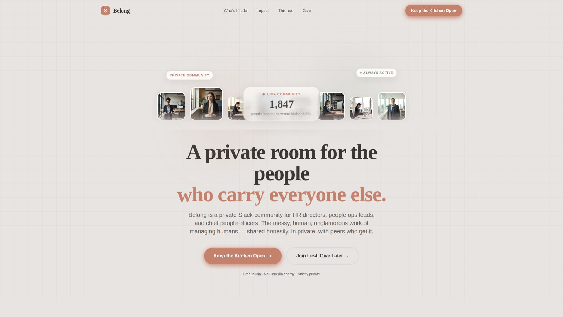 HR & People Leaders Community Professional Website Template