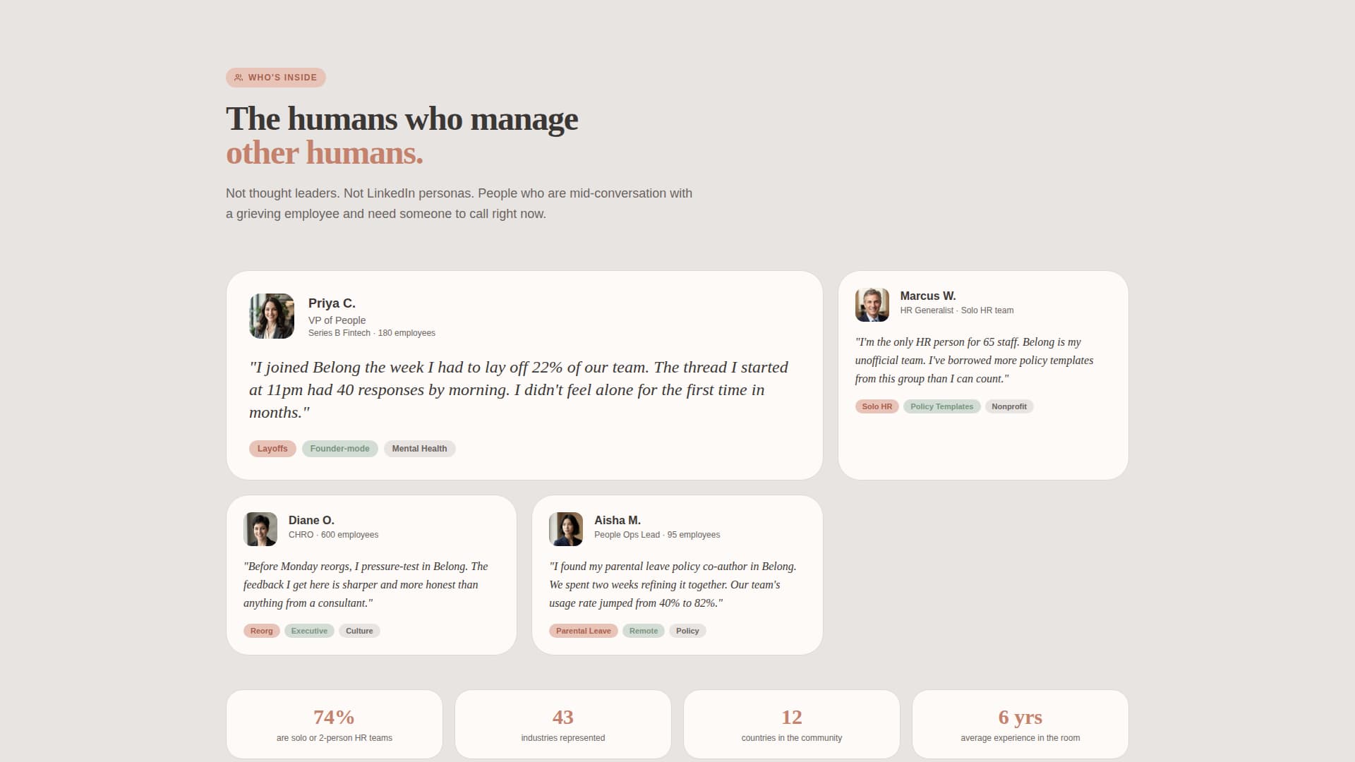 HR & People Leaders Community Professional Website Template