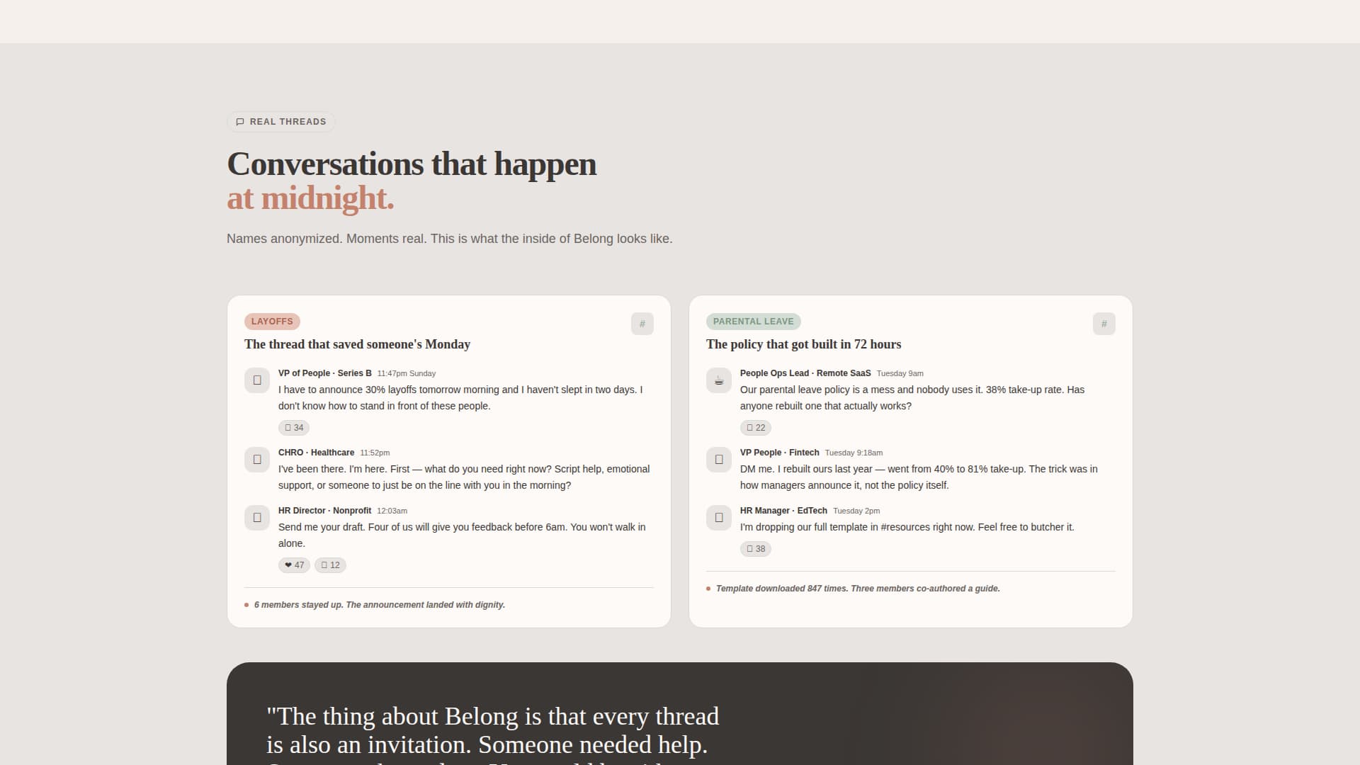 HR & People Leaders Community Professional Website Template