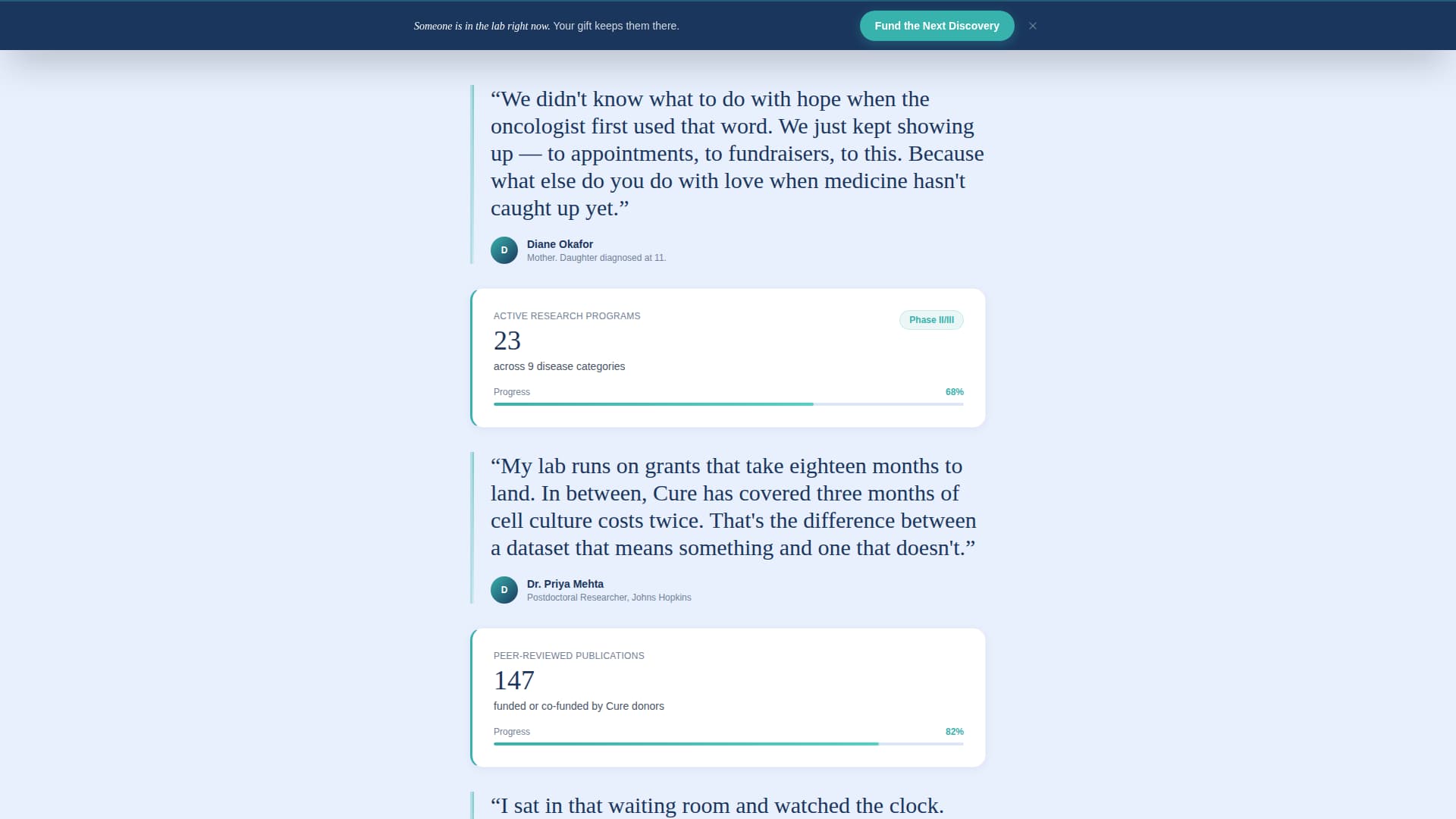 Cure - Breakthrough Healthresearch Landing Page Template