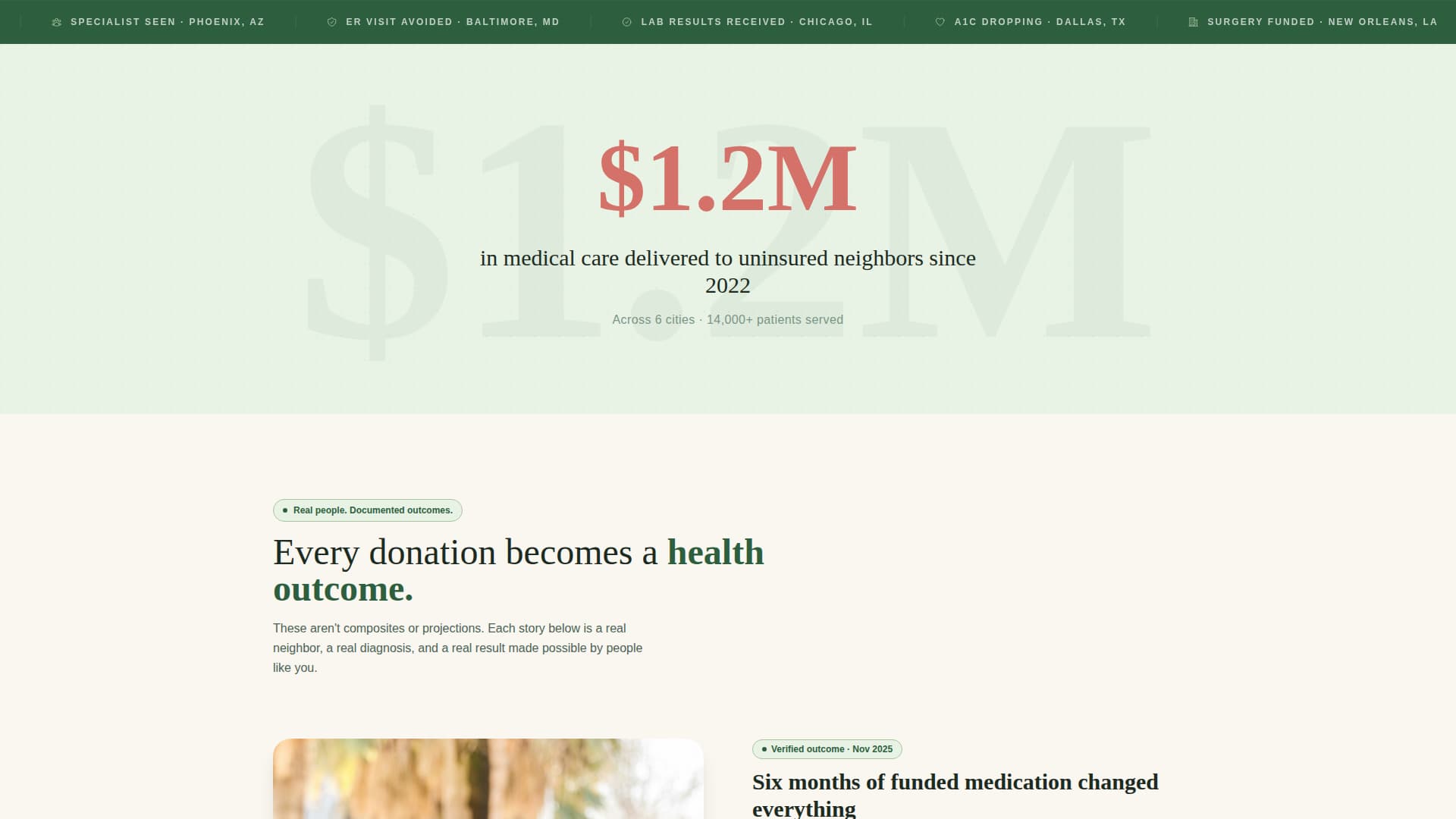 Lifeline - Compassionate Healthcare Landing Page Template