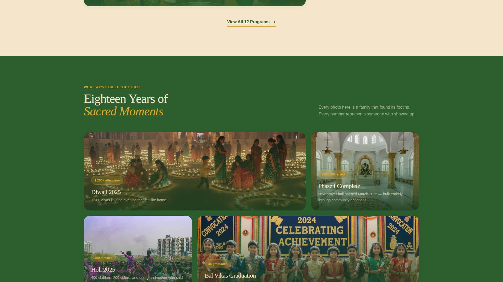 Temple & Hindu Organization Professional Website Template