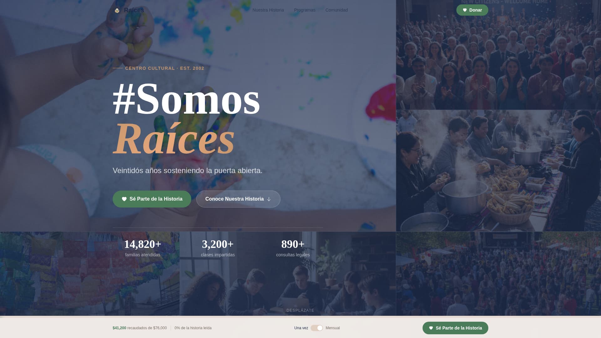 Latin American Community Professional Website Template