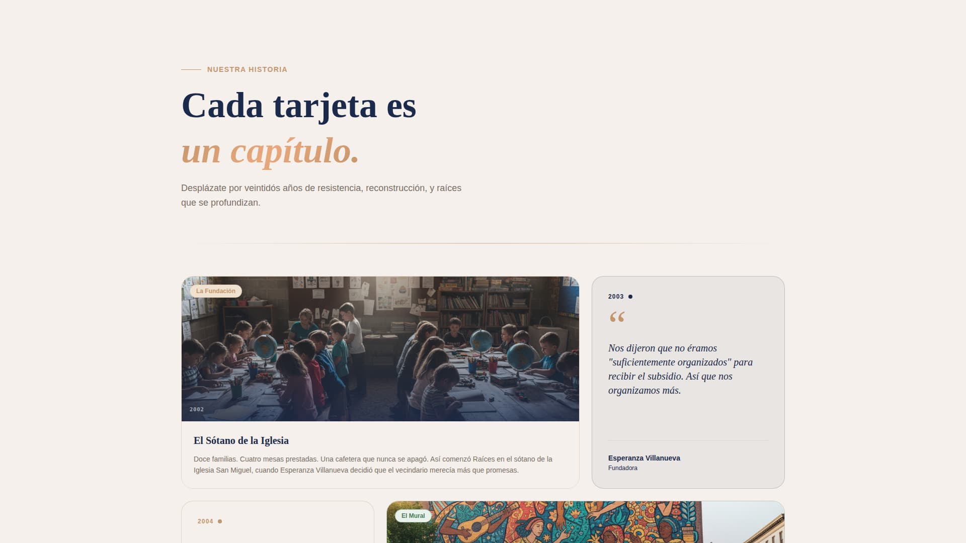 Latin American Community Professional Website Template