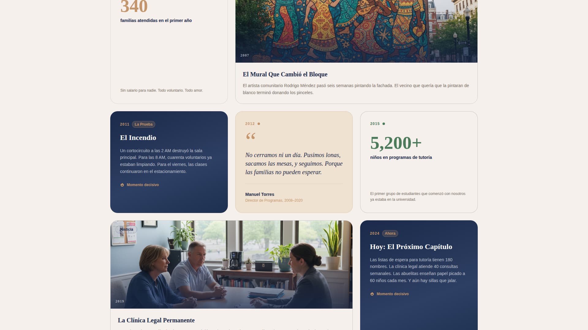 Latin American Community Professional Website Template