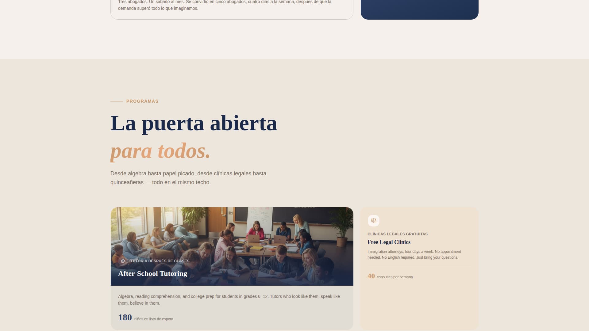 Latin American Community Professional Website Template