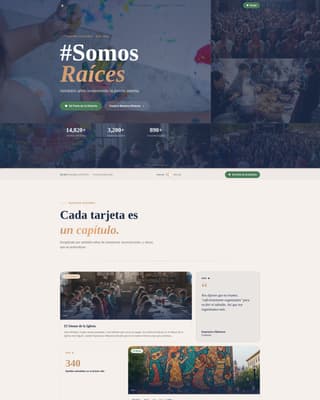 Latin American Community Professional Website Template