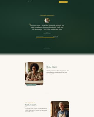 Sanctuary — Heartfelt Housing Support Landing Page Template