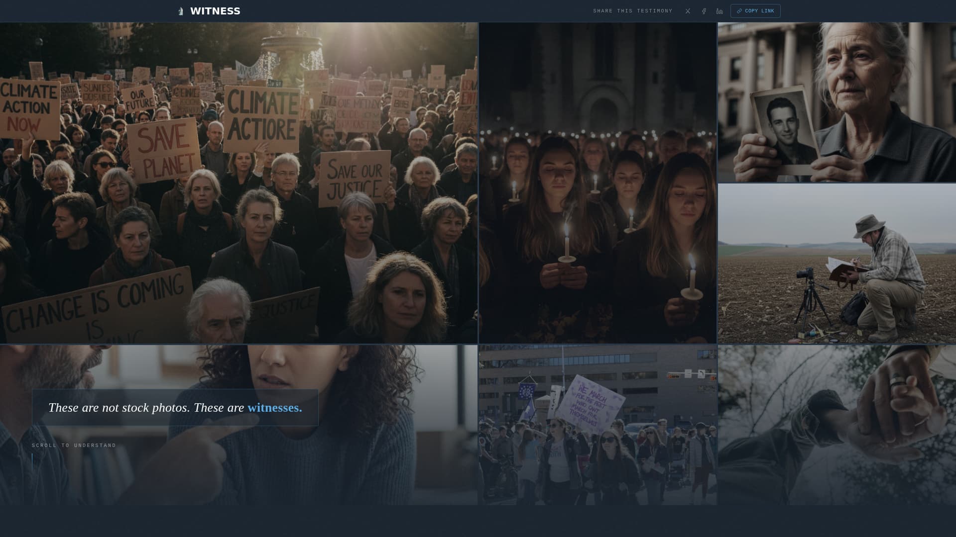 Witness - Powerful Humanrights Landing Page Template