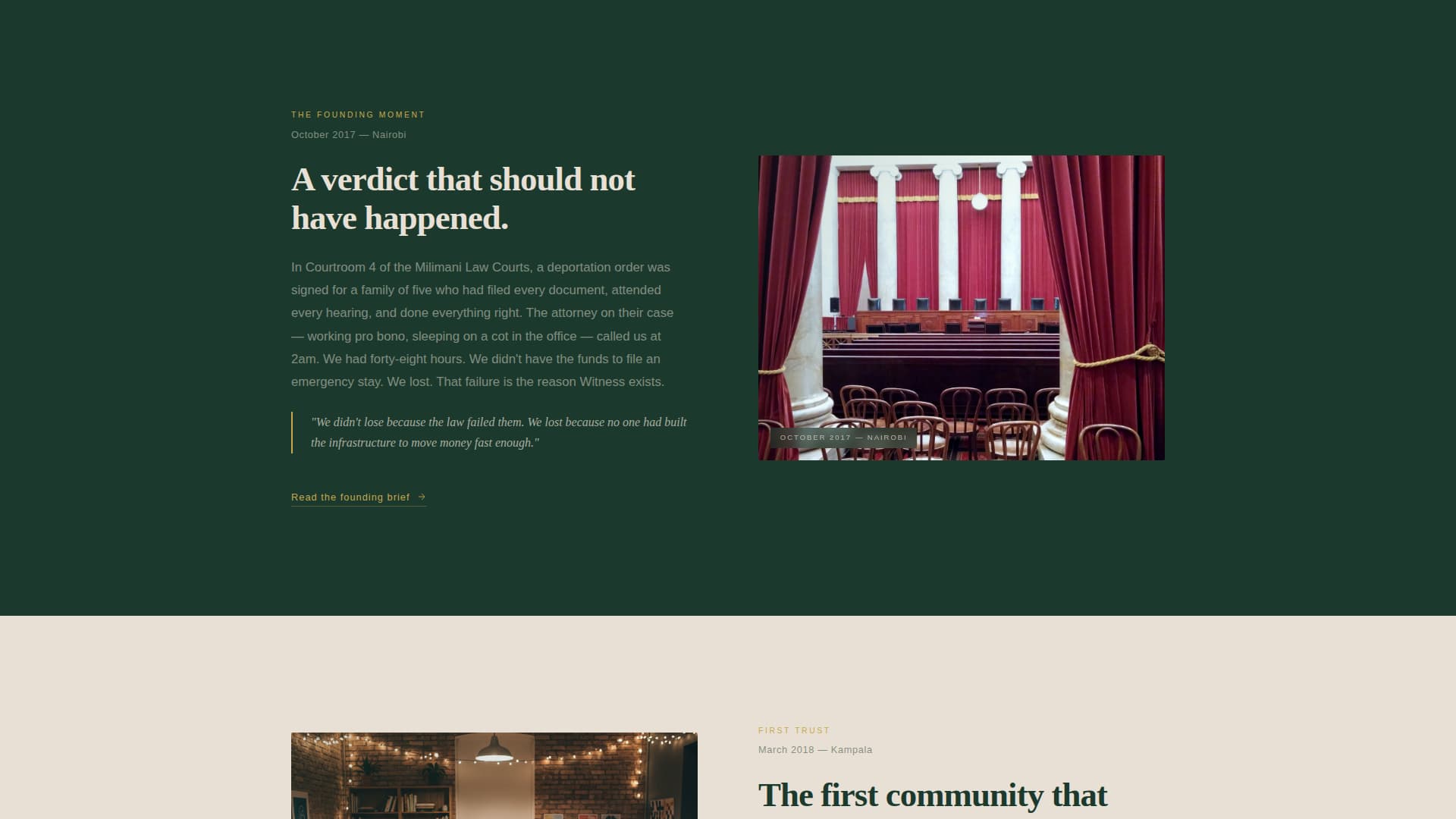 Testify — Powerful Social Justice Landing Page Template